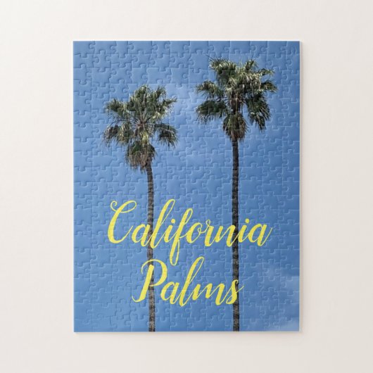 カリフォルニアのヤシの木の写真ジグソーパズル ジグソーパズル (縦)