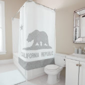 カリフォルニアのユニークなダマスク織パターン旗 シャワーカーテン (インサイチュ)