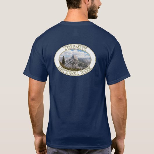 カリフォルニアのヨセミテ国立公園のハーフドーム Tシャツ (裏面)