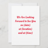 カリフォルニアのルート66看板 招待状 (裏面)