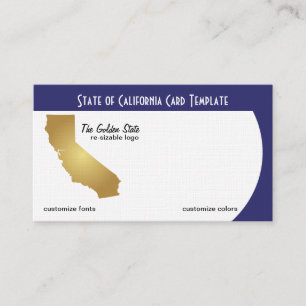 カリフォルニアのロゴゴールデン州 名刺