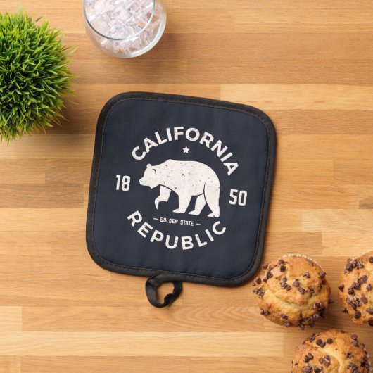 カリフォルニアのロゴ |ゴールデン州 鍋敷き (トップダウン)