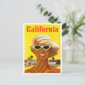 カリフォルニアのヴィンテージ旅行はがき ポストカード (スタンド正面)