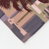 カリフォルニアの下町 フリースブランケット (角)