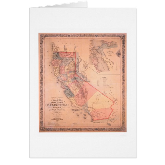 カリフォルニアの公式の地図 (正面)