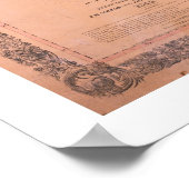 カリフォルニアの公式地図 ポスター (角)