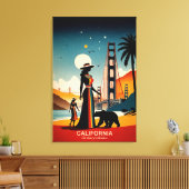 カリフォルニアの冒険の国 キャンバスプリント (インサイチュ (リビング))
