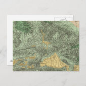 カリフォルニアの土地分類地図 ポストカード (正面/裏面)