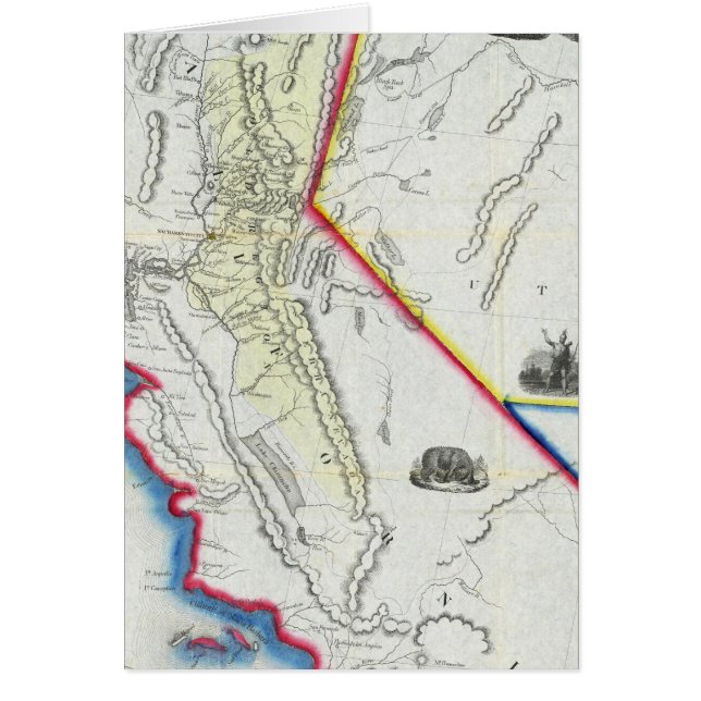 カリフォルニアの地図 (正面)