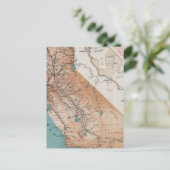 カリフォルニアの地図2 ポストカード (スタンド正面)