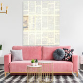 カリフォルニアの地図4 キャンバスプリント (インサイチュ (リビング))