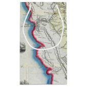 カリフォルニアの地図 スモールペーパーバッグ (裏面)