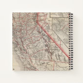 カリフォルニアの地図 ノートブック (裏面)
