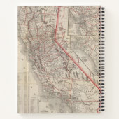 カリフォルニアの地図 ノートブック (裏面)