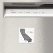 カリフォルニアの地図 マグネット (インサイチュ (食洗機))