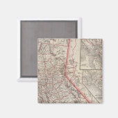 カリフォルニアの地図 マグネット (正面/裏面)