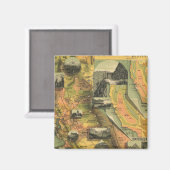 カリフォルニアの地図 マグネット (正面/裏面)