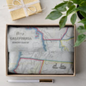 カリフォルニアの地図 薄葉紙 (ギフト)