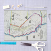 カリフォルニアの地図 薄葉紙 (クラフト)