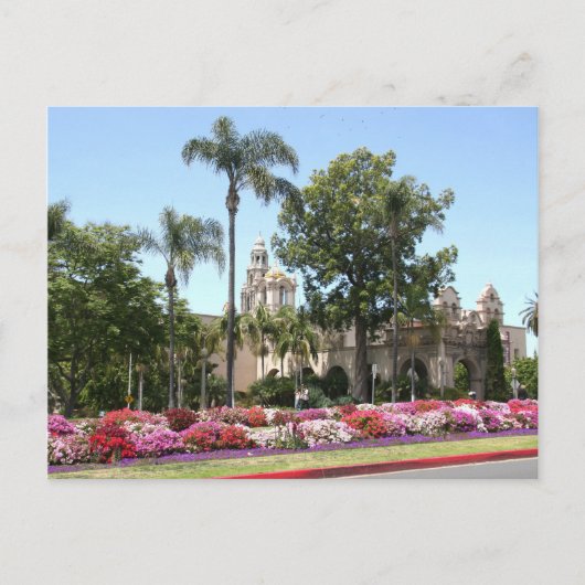 カリフォルニアの塔でサンディエゴのバルボア公園 ポストカード (正面)