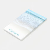 カリフォルニアの夏の海波ビーチ写真カスタム ポストイット (アングル)