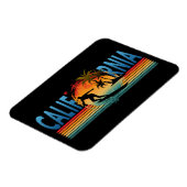 カリフォルニアの夕日の夏 マグネット (左側)