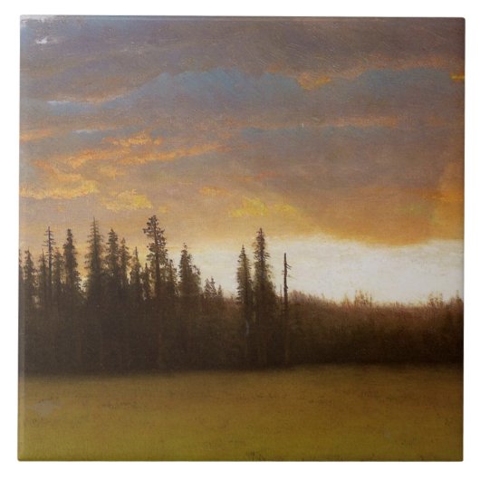 カリフォルニアの夕日(カリフォルニアの風景) タイル (正面)