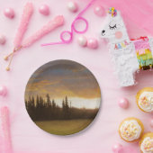 カリフォルニアの夕日(カリフォルニアの風景) ペーパープレート (パーティー)