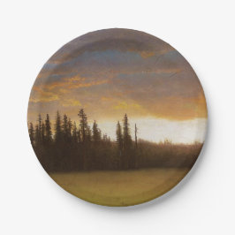 カリフォルニアの夕日（カリフォルニアの風景） ペーパープレート