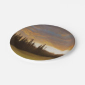 カリフォルニアの夕日(カリフォルニアの風景) ペーパープレート (アングル)