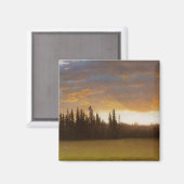 カリフォルニアの夕日（カリフォルニアの風景） マグネット (正面/裏面)