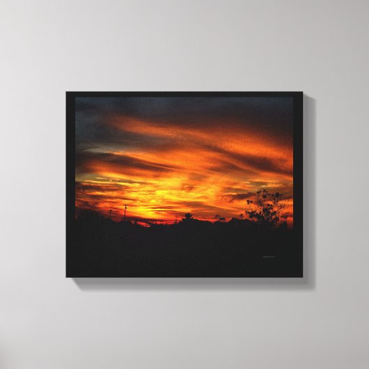 カリフォルニアの夕日 キャンバスプリント (正面)