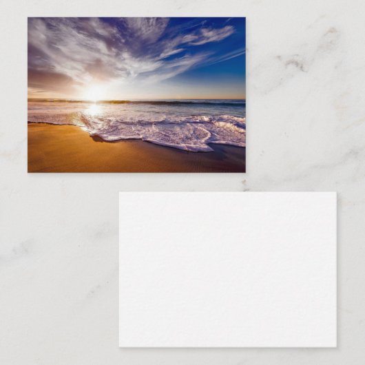 カリフォルニアの夕日…息をのむような ノートカード (正面/裏面)