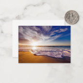 カリフォルニアの夕日…息をのむような ノートカード (正面/裏面インサイチュ)