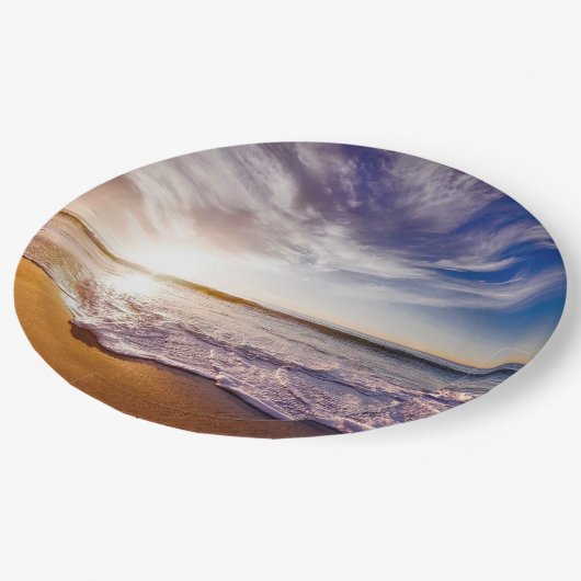 カリフォルニアの夕日…息をのむような ペーパープレート (アングル)