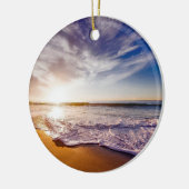 カリフォルニアの夕日…美しい セラミックオーナメント (左)