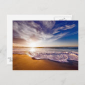 カリフォルニアの夕日…美しい ポストカード (正面/裏面)