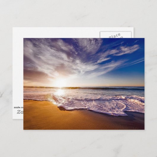 カリフォルニアの夕日…美しい ポストカード (正面/裏面)