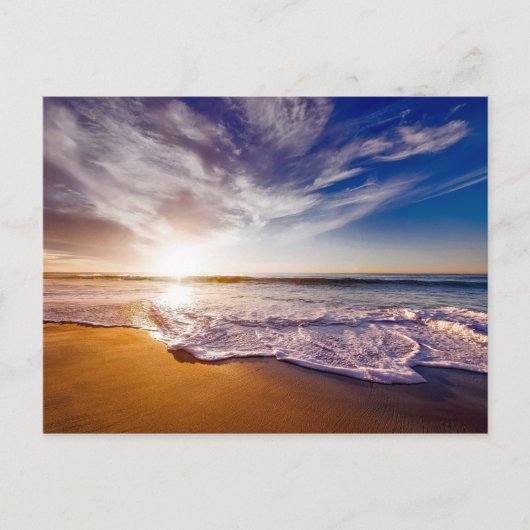 カリフォルニアの夕日…美しい ポストカード (正面)