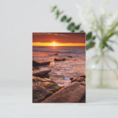 カリフォルニアの夕暮れ時の潮流プール ポストカード (スタンド正面)