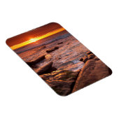 カリフォルニアの夕暮れ時の潮流プール マグネット (右側)