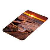 カリフォルニアの夕暮れ時の潮流プール マグネット (左側)