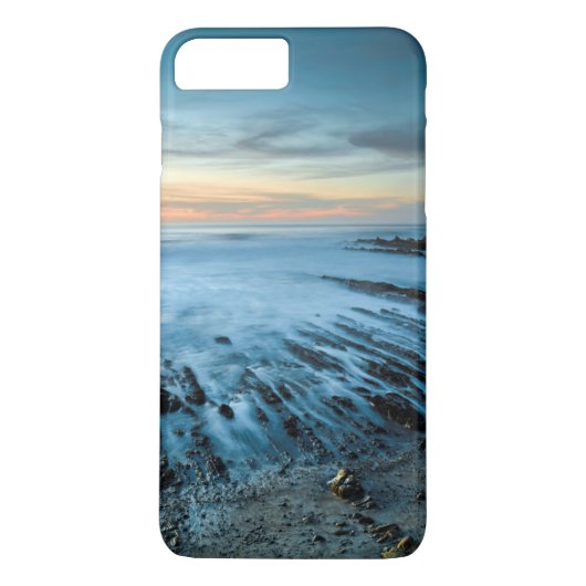 カリフォルニアの夕焼けの青い海景色 Case-Mate iPhoneケース (裏面)