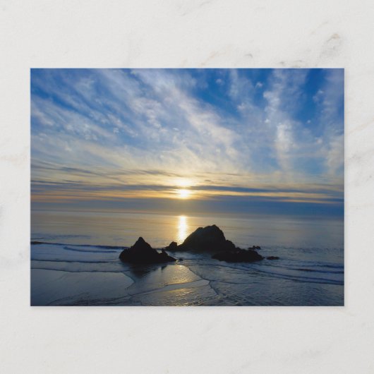 カリフォルニアの夕陽 ポストカード (正面)