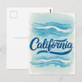 カリフォルニアの夢の葉書 – Vintage Travel Vibe ポストカード (正面/裏面)