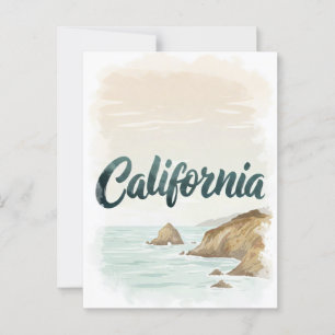 カリフォルニアの夢の葉書 – Vintage Travel Vibe ポストカード
