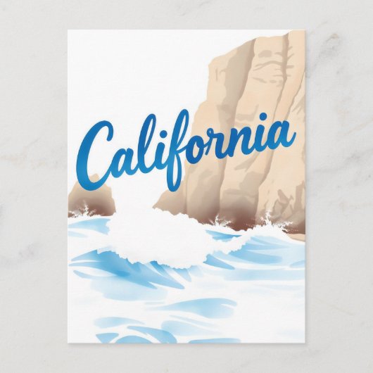 カリフォルニアの夢の葉書 – Vintage Travel Vibe ポストカード (正面)