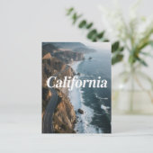 カリフォルニアの夢の葉書 – Vintage Travel Vibe ポストカード (スタンド正面)