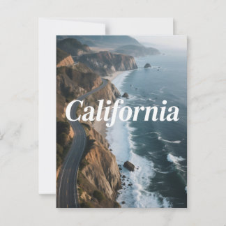 カリフォルニアの夢の葉書 – Vintage Travel Vibe ポストカード