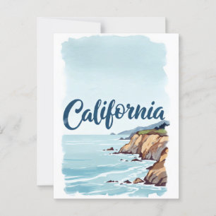 カリフォルニアの夢の葉書 – Vintage Travel Vibe ポストカード